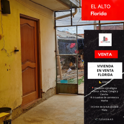 VIVIENDA EN VENTA URB. LA FLORIDA