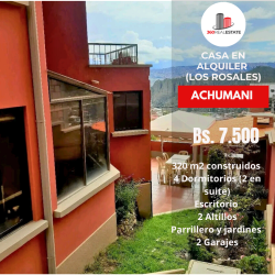 CASA EN ALQUILER  - ACHUMANI Urb. Los Rosales