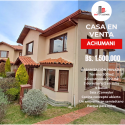 CASA EN VENTA - ACHUMANI