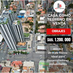 CASA COMO TERRENO OBRAJES - OBRAJES