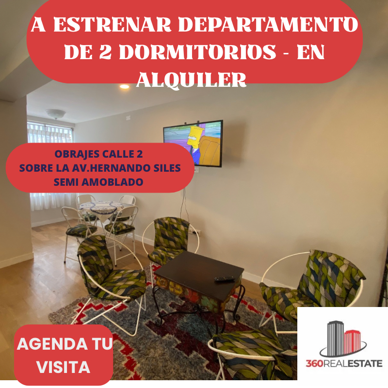 DEPARTAMENTO EN ALQUILER OBRAJES