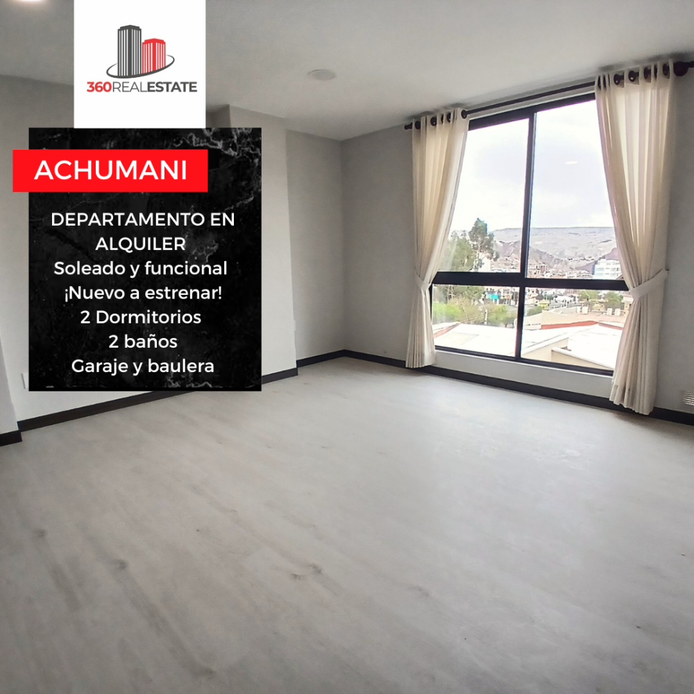 DEPARTAMENTO EN ALQUILER EN ACHUMANI